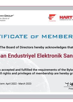 Certificate of Membership HART